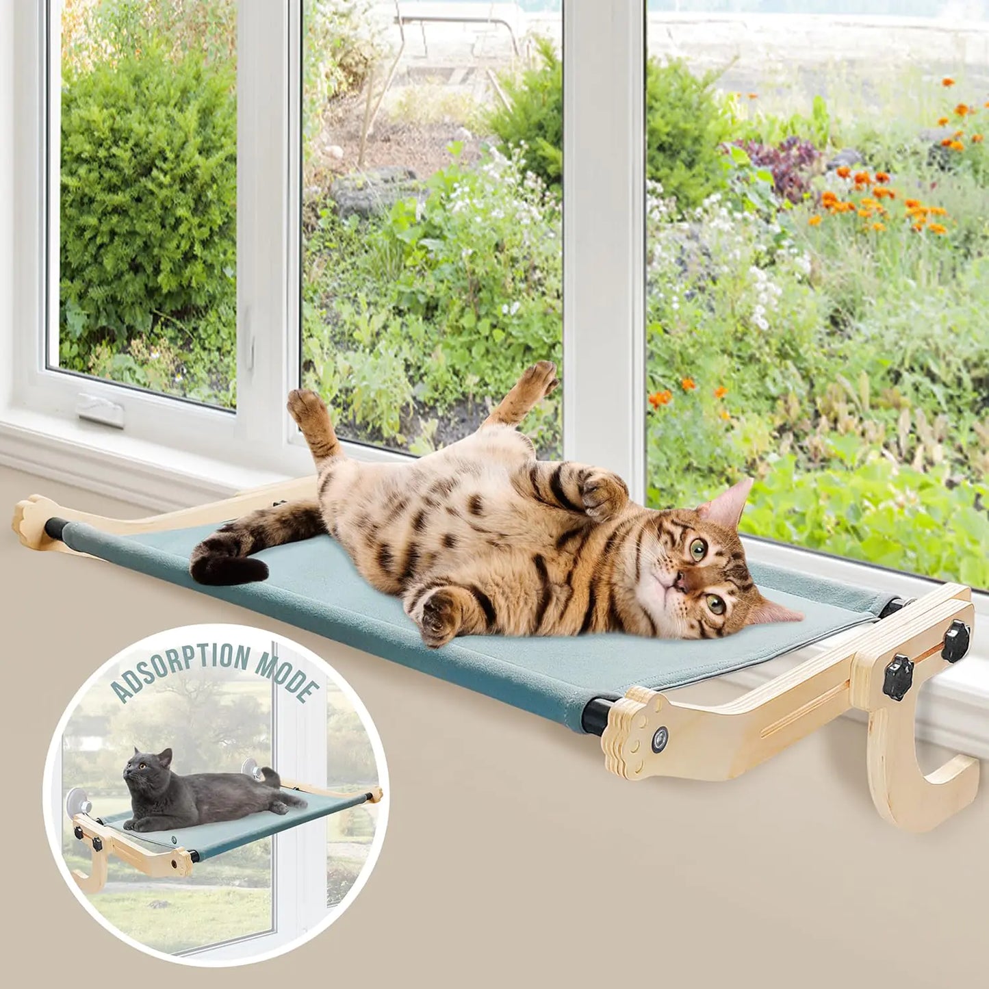 Sysmahing Cat Hammock Perch with Dual Suction Cups