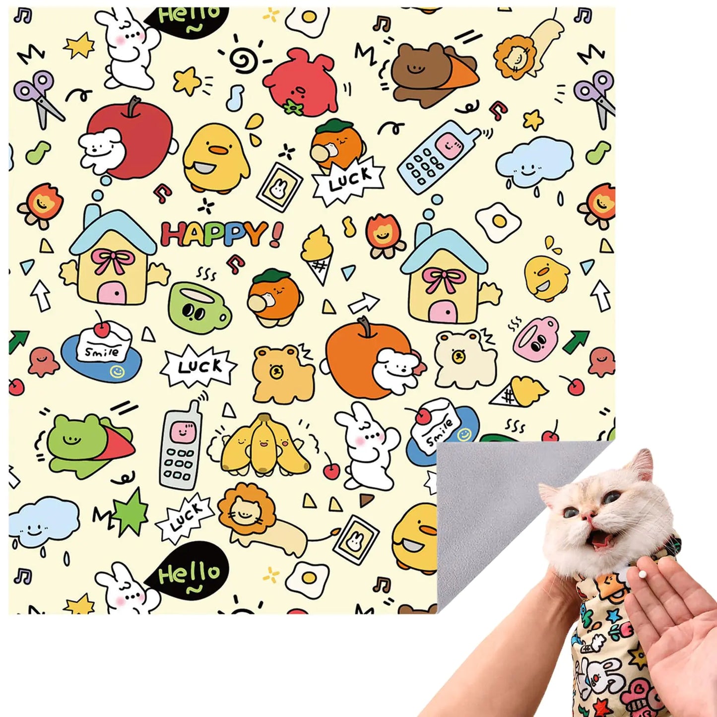 Cat Wrap For Cutting Nails Self-Adhesive